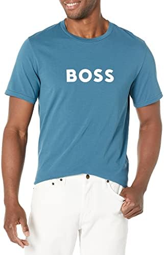 חולצת טריקו לוגו גדול של בוס גברים