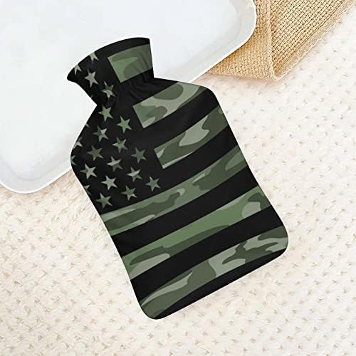 הסוואה ירוקה דגל אמריקאי דגל מים חמים בקבוק מים עמידים שקית מים חמים בקבוק מים חמים למיטה ביתית