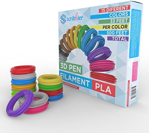 מילוי נימה של PLA עבור עט תלת מימד PLA 500 רגליים ליניאריות 15 צבע שונה