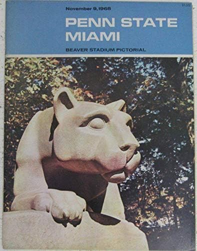 1968 Penn State Nittany Lions נגד תוכנית הכדורגל של מיאמי 137756 - תכניות מכללות