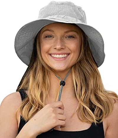 כובע שמש קמפטריס לגברים נשים רחב כובע הליכה כובע הגנה מפני השמש עם דש צוואר upf 50+ כובעי גינון דיג