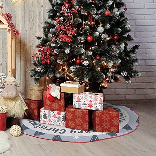 חצאית עץ עץ חג המולד של שלג, צללית כלב חג המולד מחצלת קישוטים קישוטי חג המולד, חצאית עץ חג המולד של 30 x 30 לחג המולד