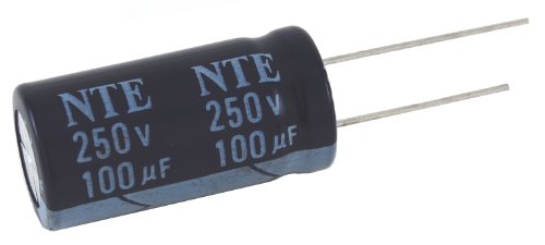 NTE Electronics VHT220m16 סדרת VHT אלומיניום קיבול אלקטרוליטי, עופרת רדיאלית, 105 מעלות טמפ מקסימום, 220 מיקרו -קבול,